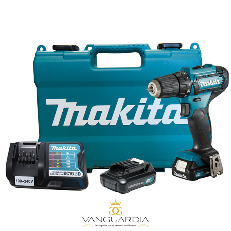 TALADRO INALÁMBRICO con PERCUTOR + 24 ACCESORIOS + BATERIA